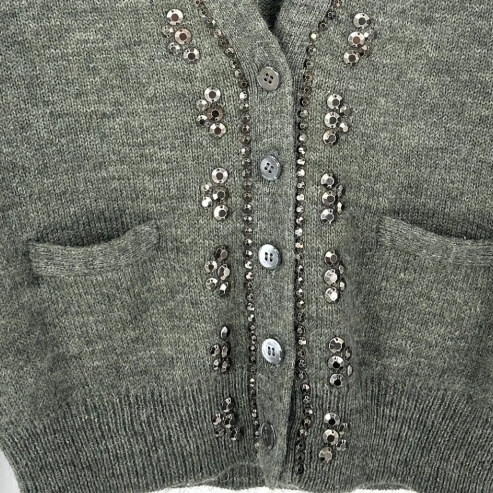 J.Crew Embellished Cardigan‎ Sweater Womens M